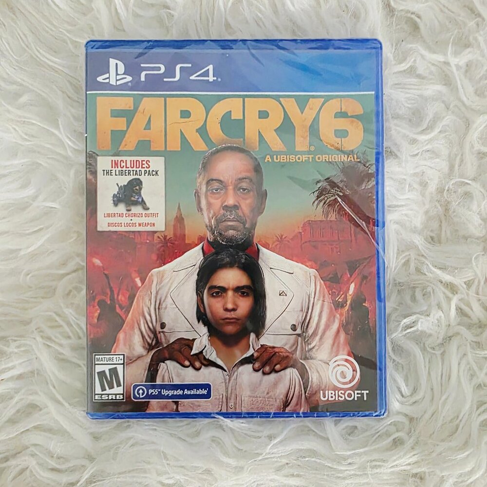 NWT PS4 FarCry6 Video Game- Factory Sealed- Mature- Includes Libertad Pack